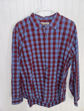 Goodthreads Men's XL Plaid Button-Up Shirt